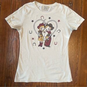 Miss Ladybug western boy & girl cute fitted tee t-shirt cowboy cowgirl love M